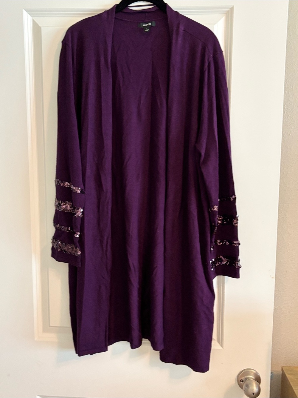 Alfani Deep Purple Open Cardigan